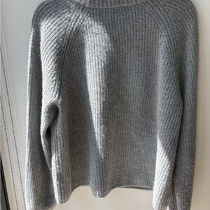 Quince Gray Crew Neck Sweater